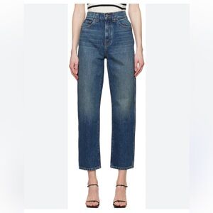 KHAITE “Shalbi” Relaxed Fit Blue denim Jeans, 29